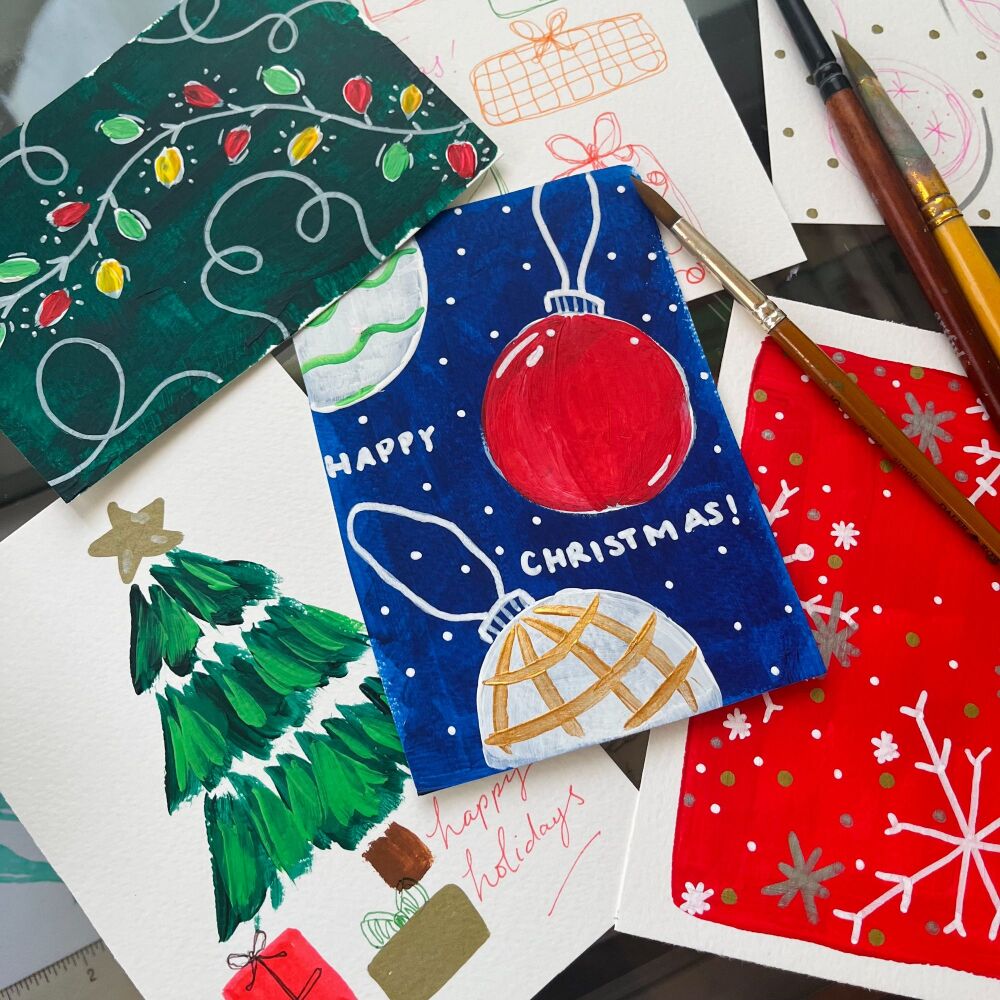 Paint Cards using Acrylic Paints - Sunday 30th November - 1pm - 3pm