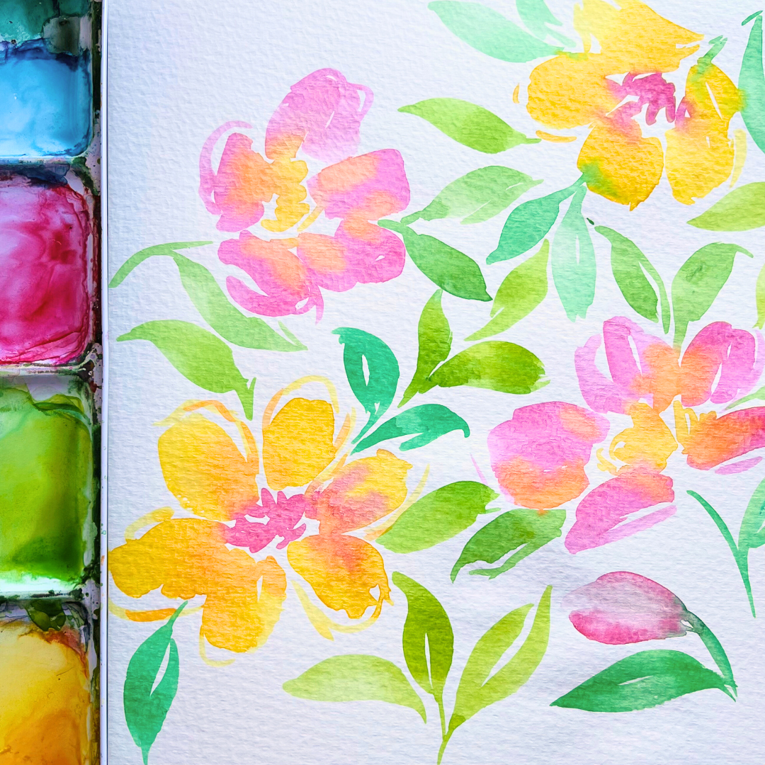 Loose Florals Watercolour Workshop - Saturday 31st January - 2pm - 4pm