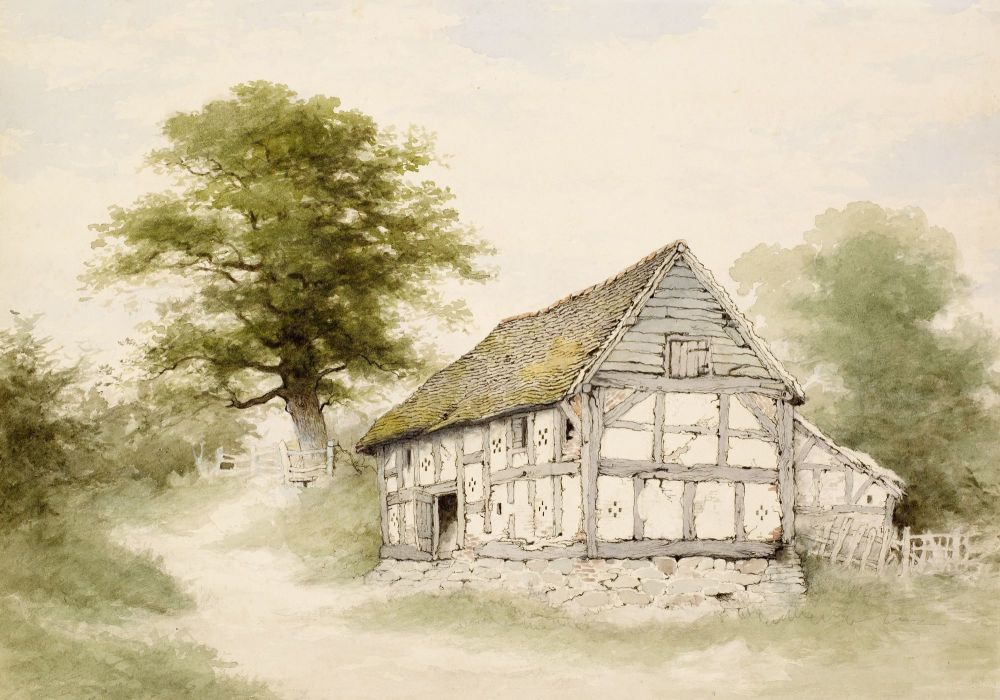 Old Timber Barn Maxstoke Giclee Print