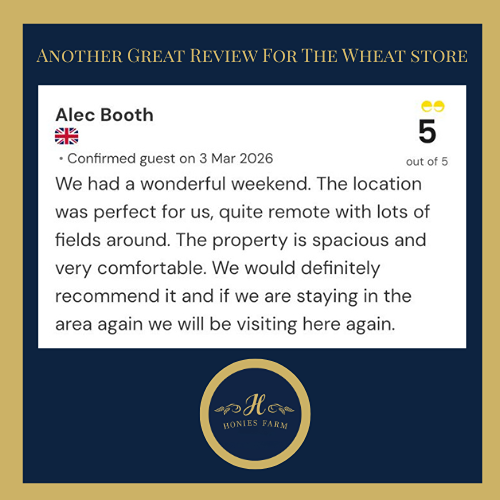 5 star review for Honies Farm