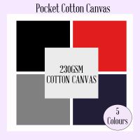 POCKET Cotton Canvas Cushion Cover 40x40cm