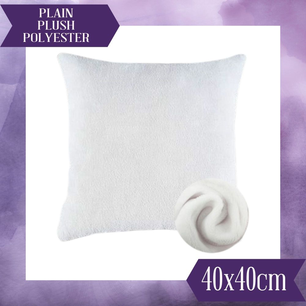 100% Short Plush Polyester Plain Cushion Cover 40x40cm