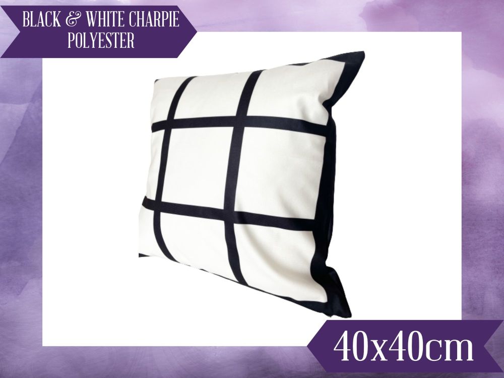 9 Panel 100% Polyester Cushion Cover 40x40cm