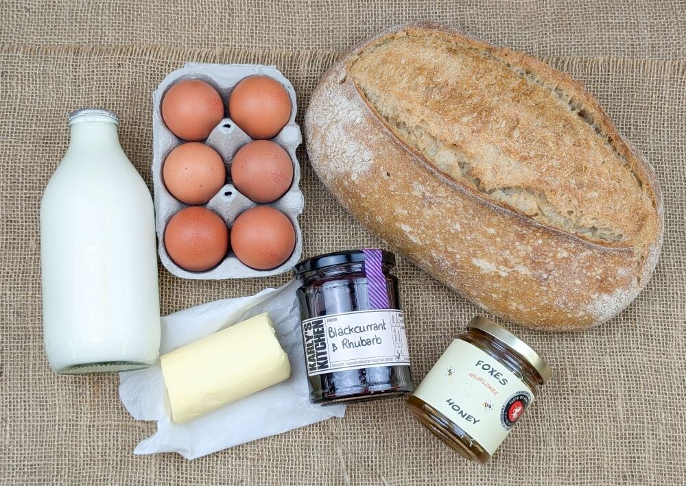 Simple start breakfast for four