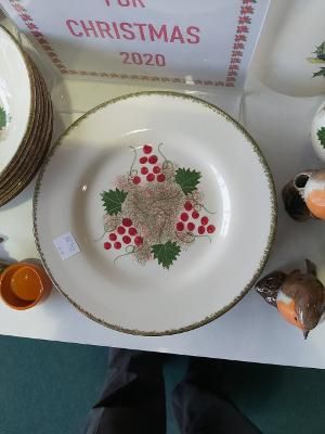 Red Berry Christmas Special design Side Plate