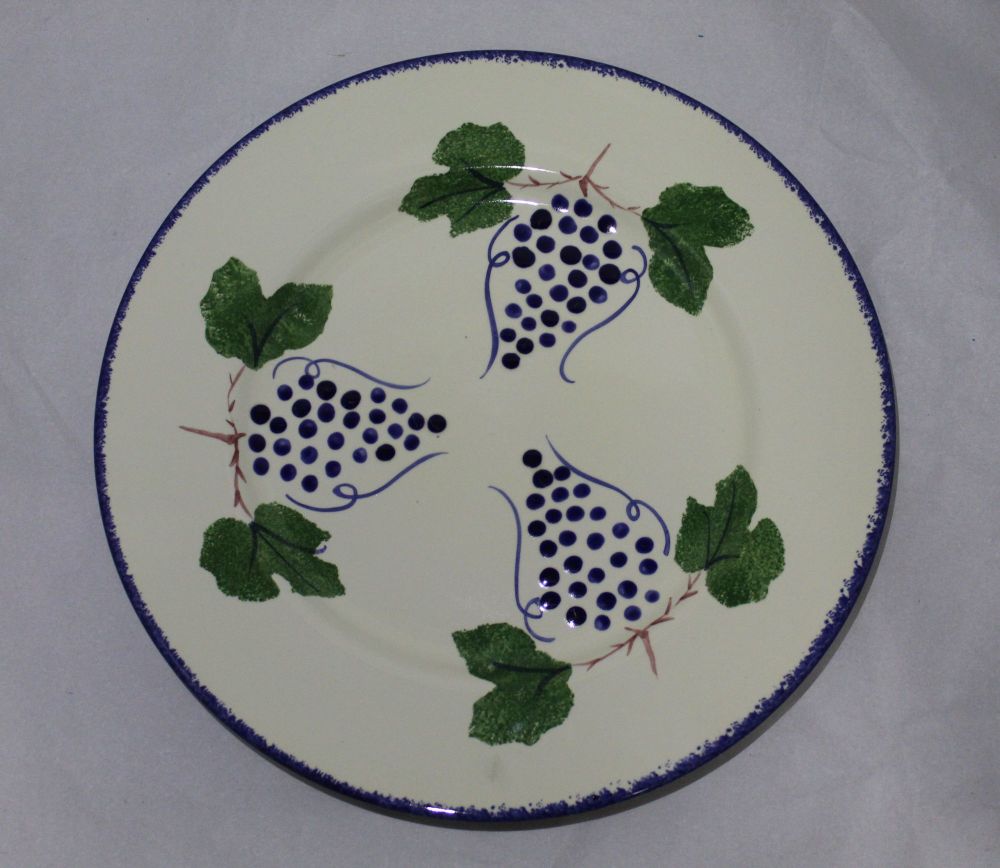 Dinner Plate - Dorset Fruits Grapes design 