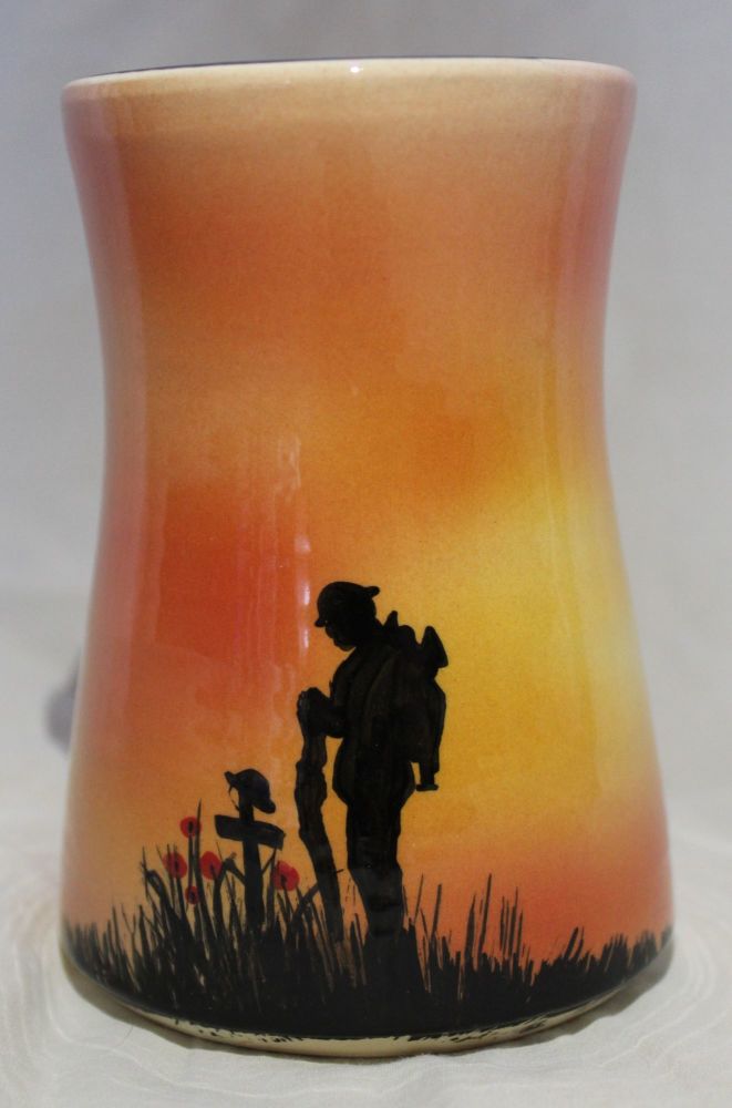 Hand Thrown 4 inch Vase - Mourning Rifleman - Orange