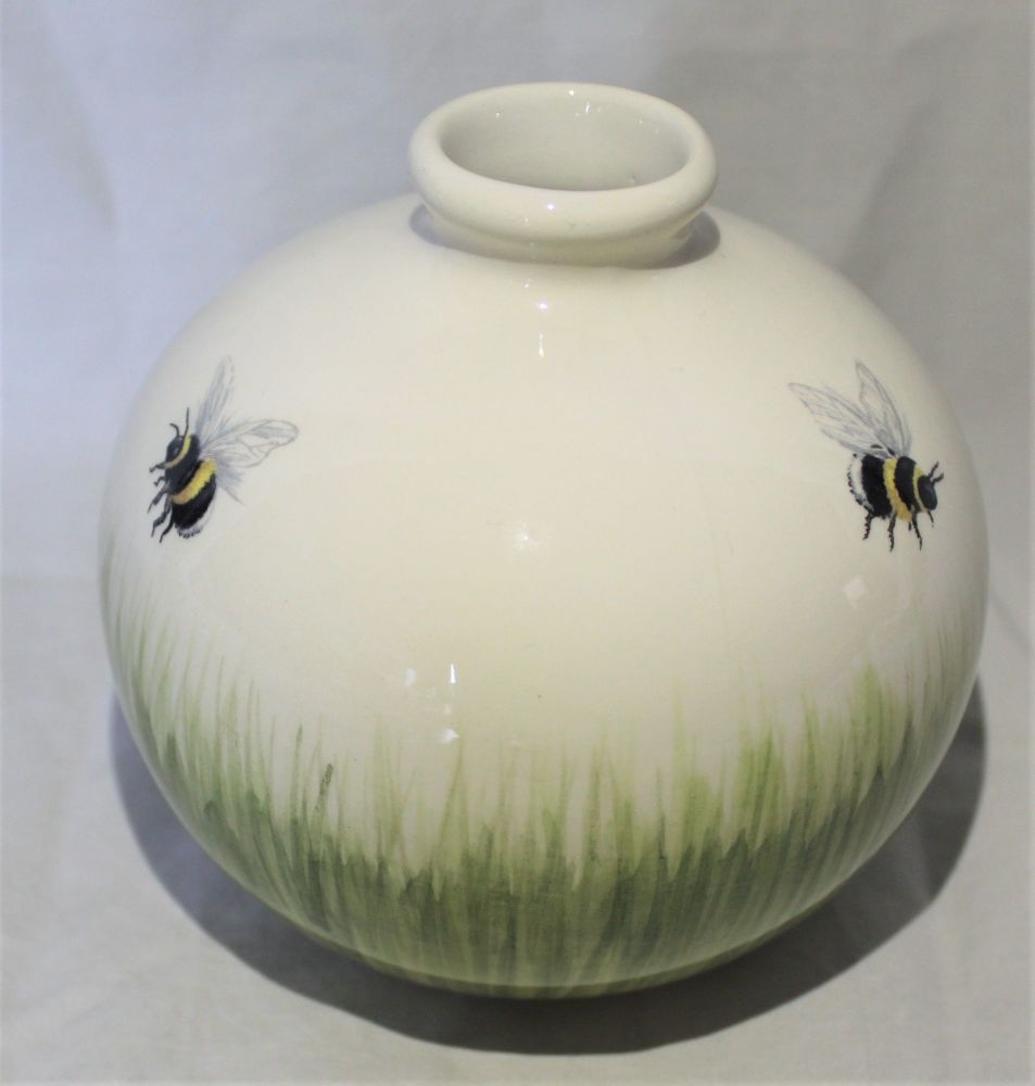 Round Bud vase - Bees design