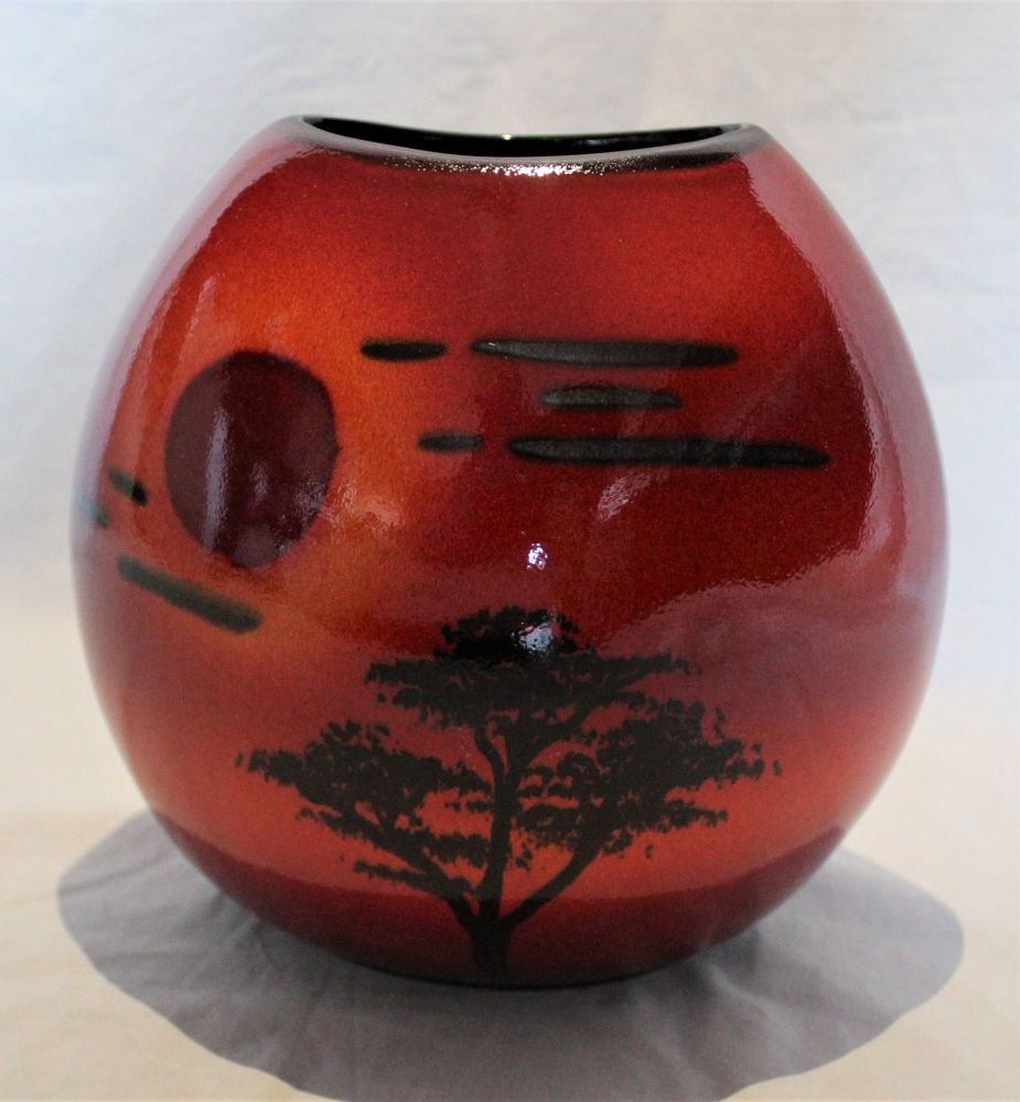 20cm Purse Vase - African Sky design