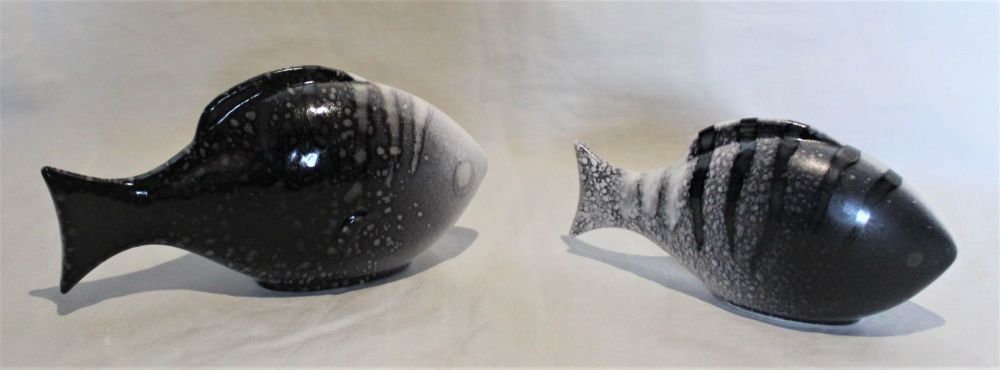 Pair of Poole Fish - Aura design