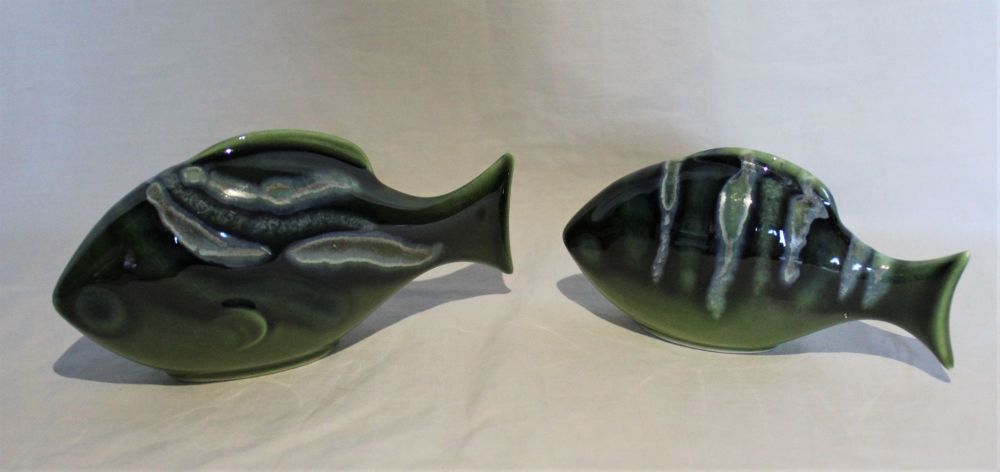 Pair of Poole Fish- Maya design