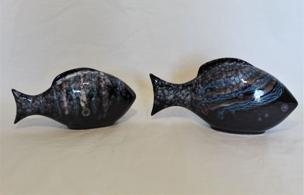 Pair of Poole Fish- Celestial design