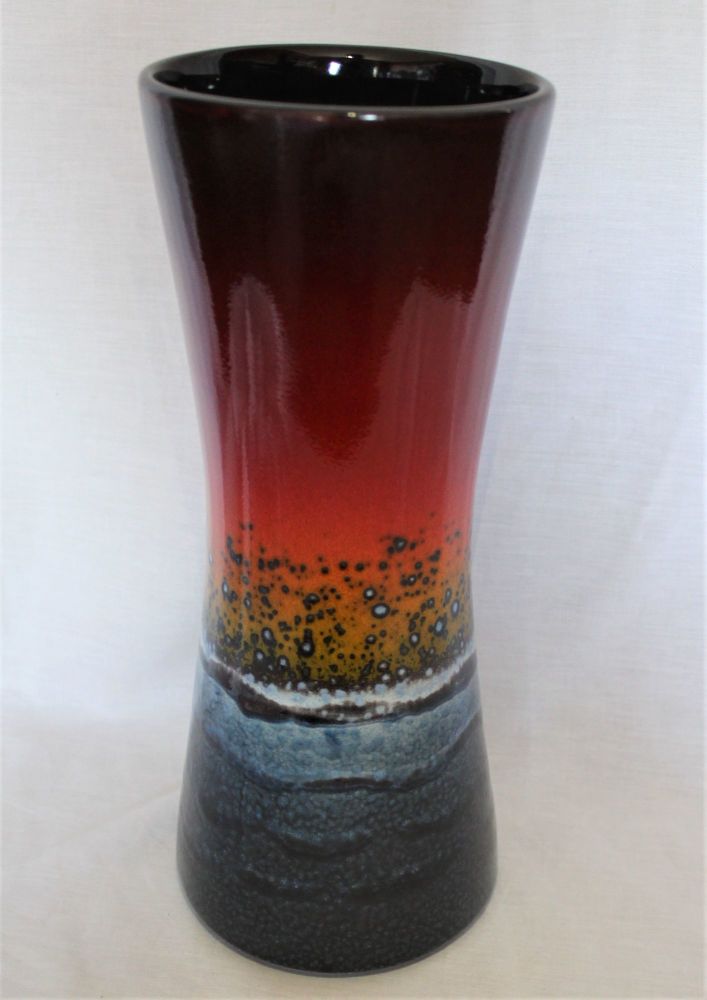 34cm Hourglass Vase - Sunset design