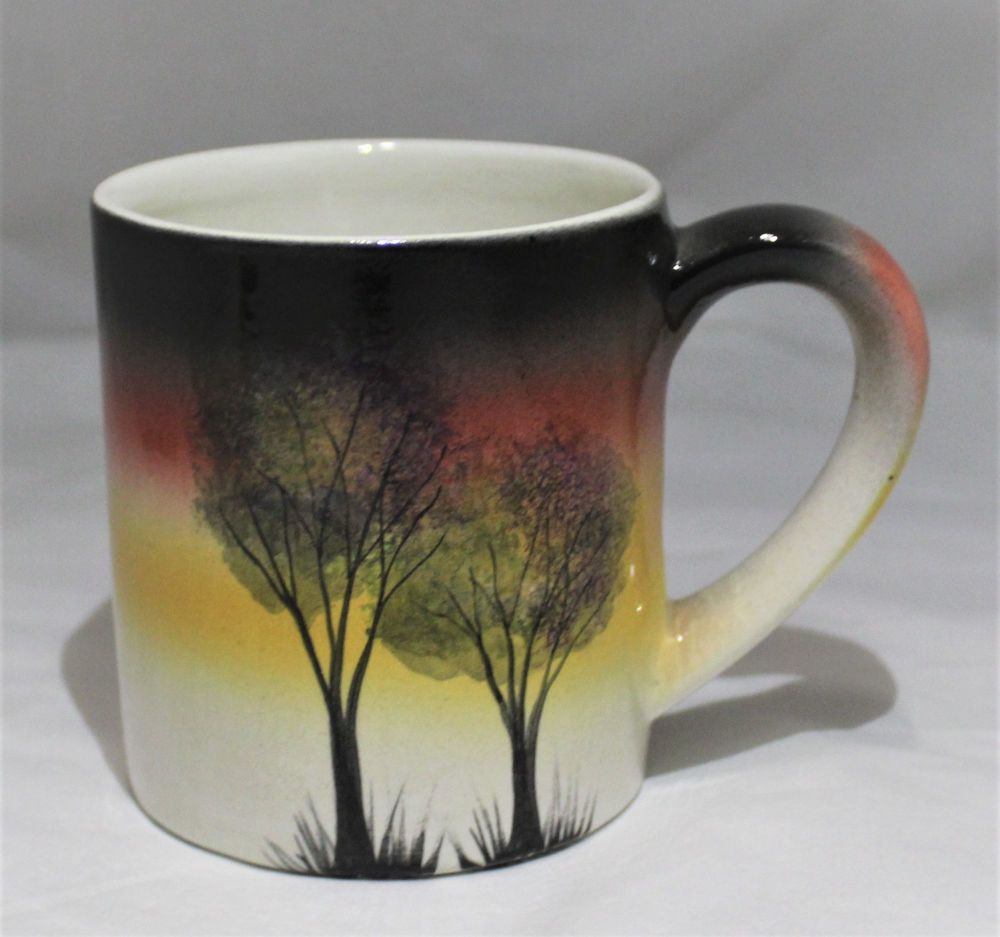 Mug - Studio Poole Sunset Trees design 