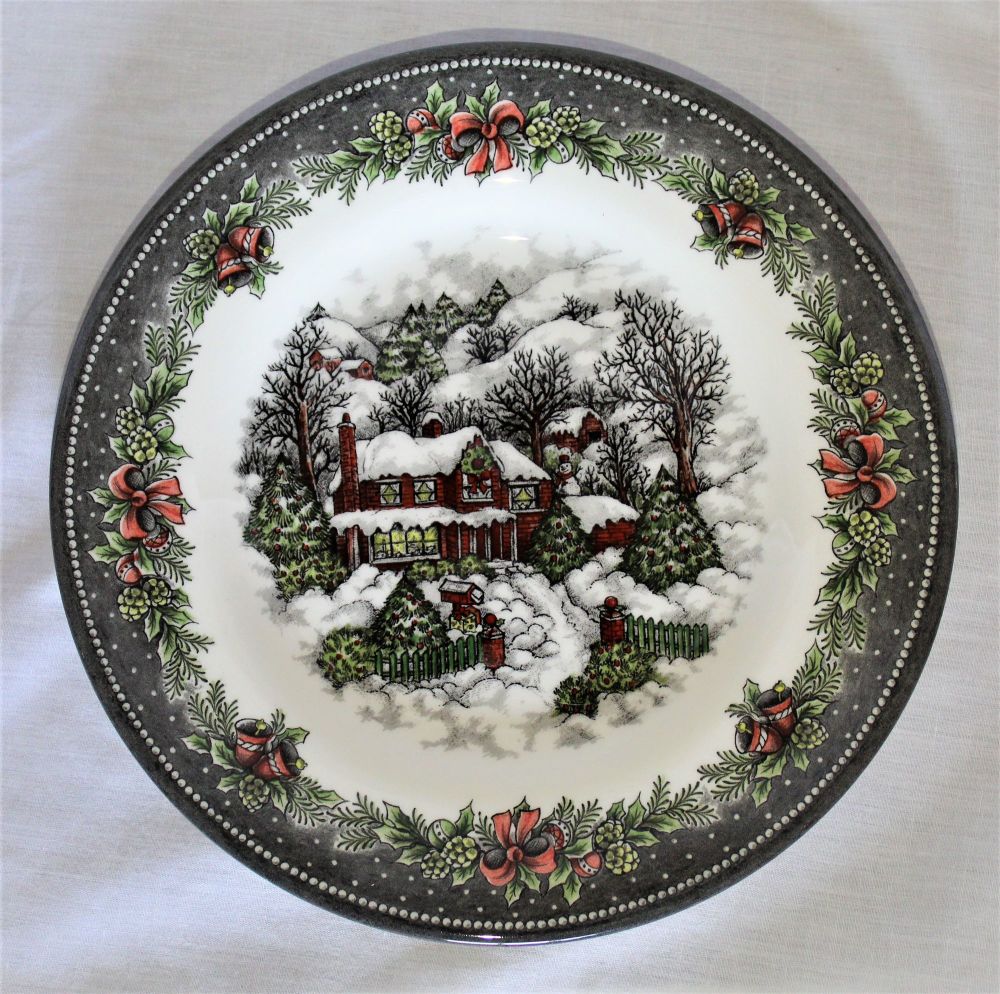 Themed Side Plate - Xmas Village