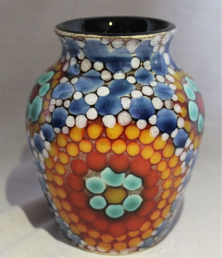 Hand-thrown, Mini Vase - Dream-time design