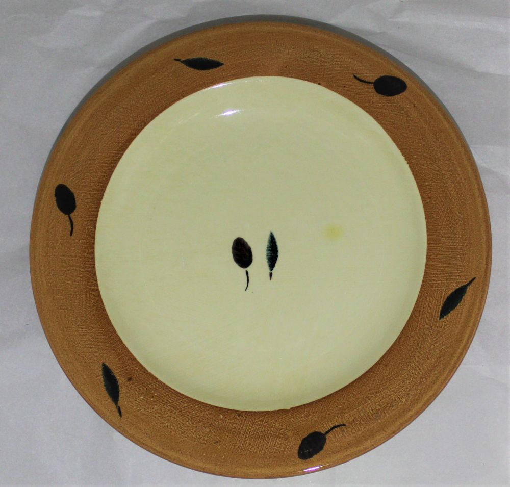 Side Plate - Orange Fresco design (Also known as Red or Terracotta)