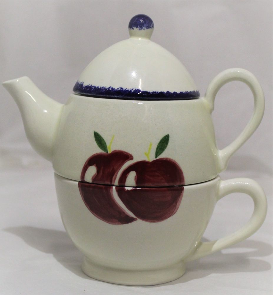 Tea-for-One - Studio Poole Dorset Fruits Apples design