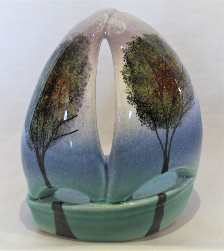 Tealight holder - Studio Poole Trees in the Mist design