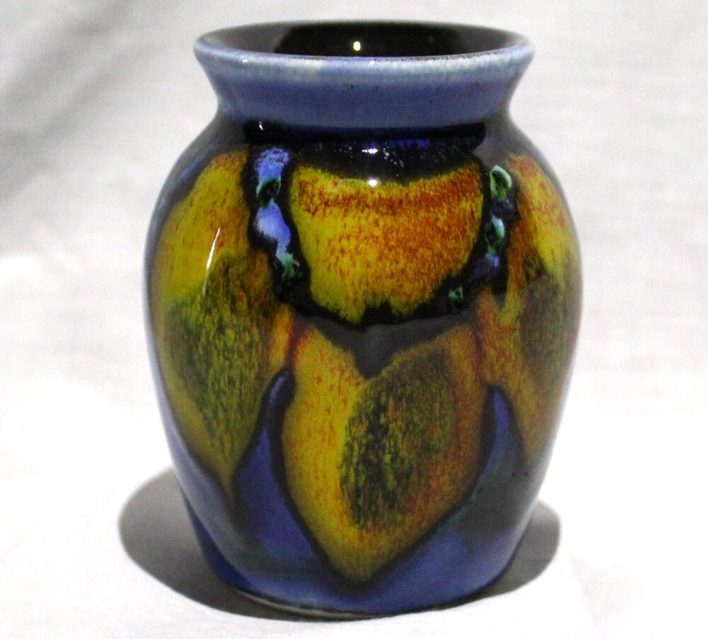Hand-thrown, Mini Vase - Wild Poppy design