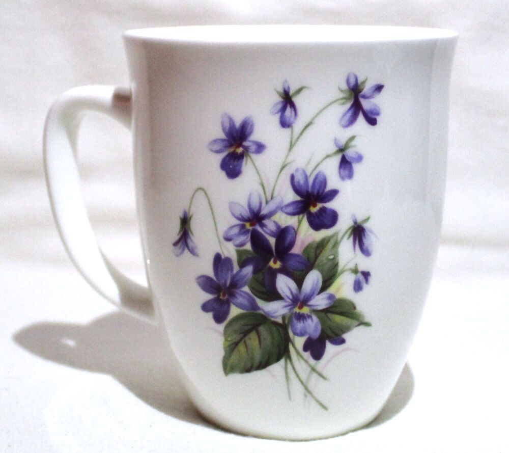 Bone China Floral Birth Month Mug - April