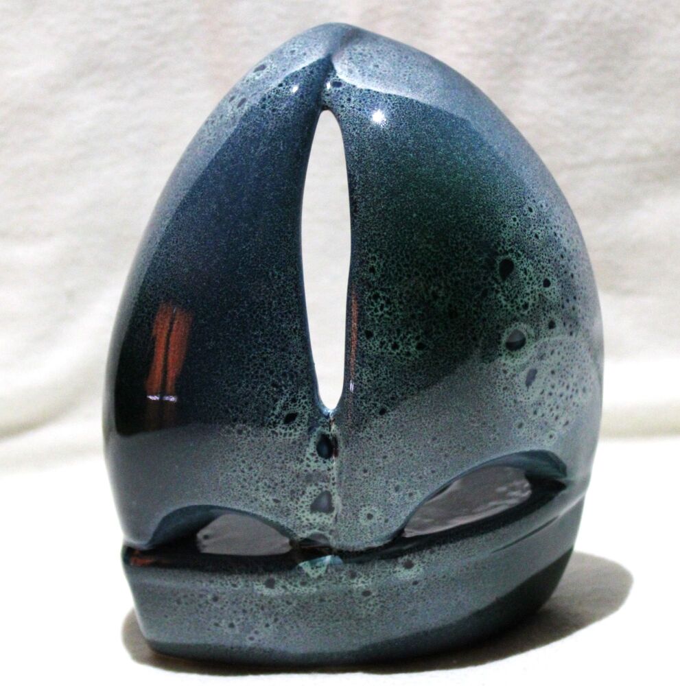 Tealight holder - Studio Poole Dolphin Blue Sea Crest