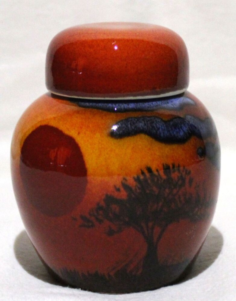 Mini Ginger Jar - African Sky design Hand Thrown 3inches tall