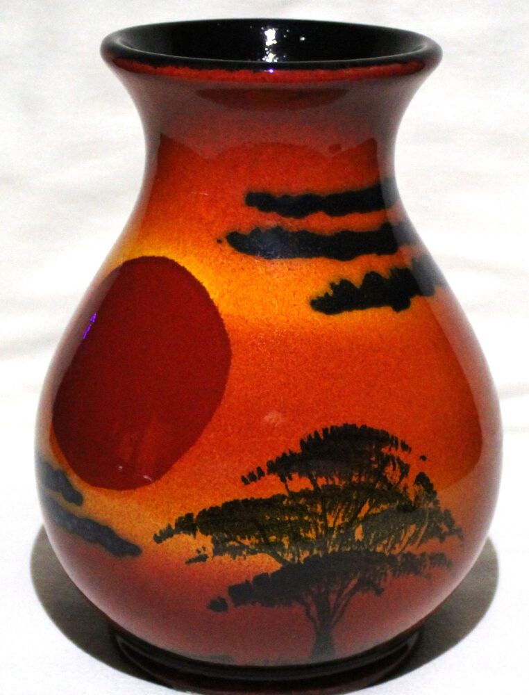 Hnad Thrown Venetian vase - Studio Poole African Sky