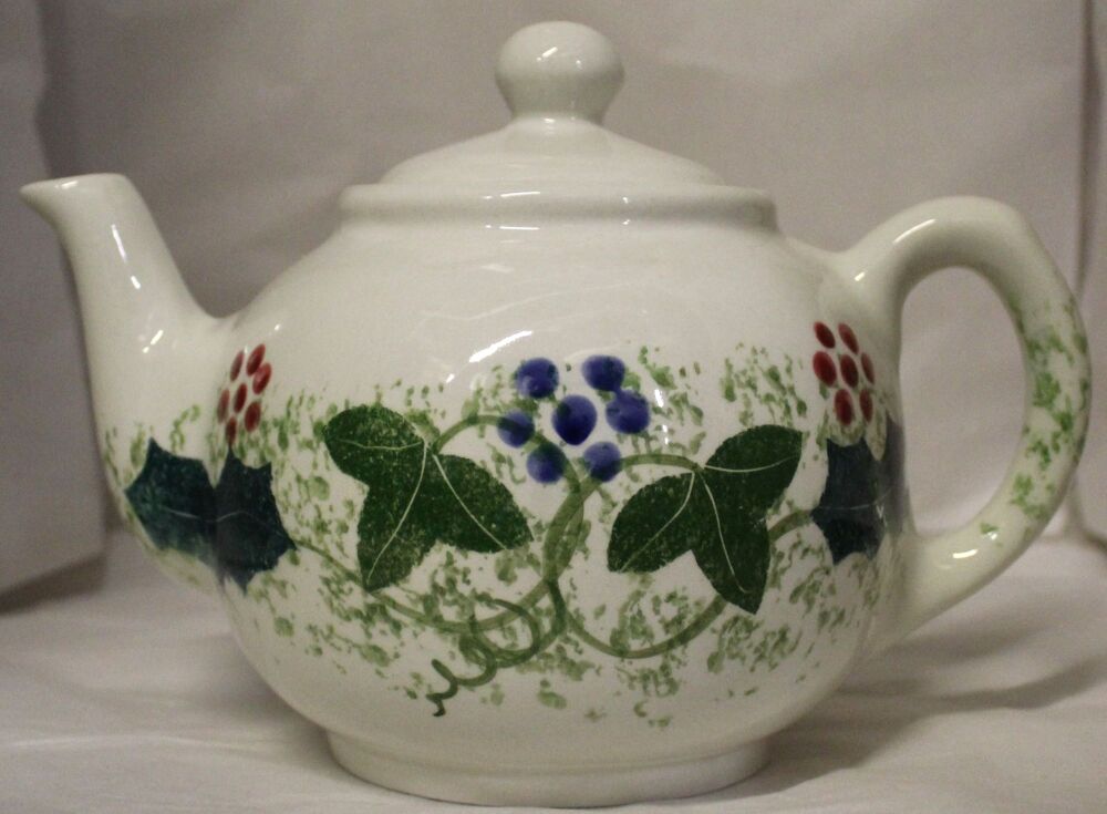 Tea Pot - Studio Poole Winter Vine Design