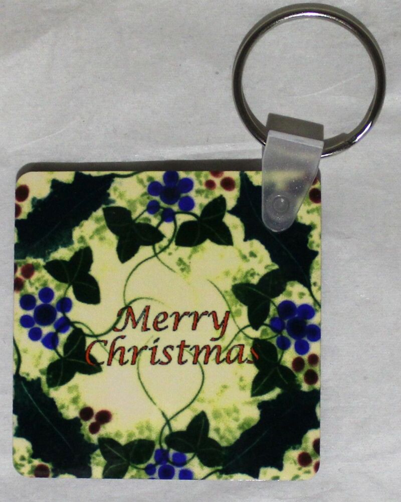 Christmas Keyring - Studio Poole Winter Vine