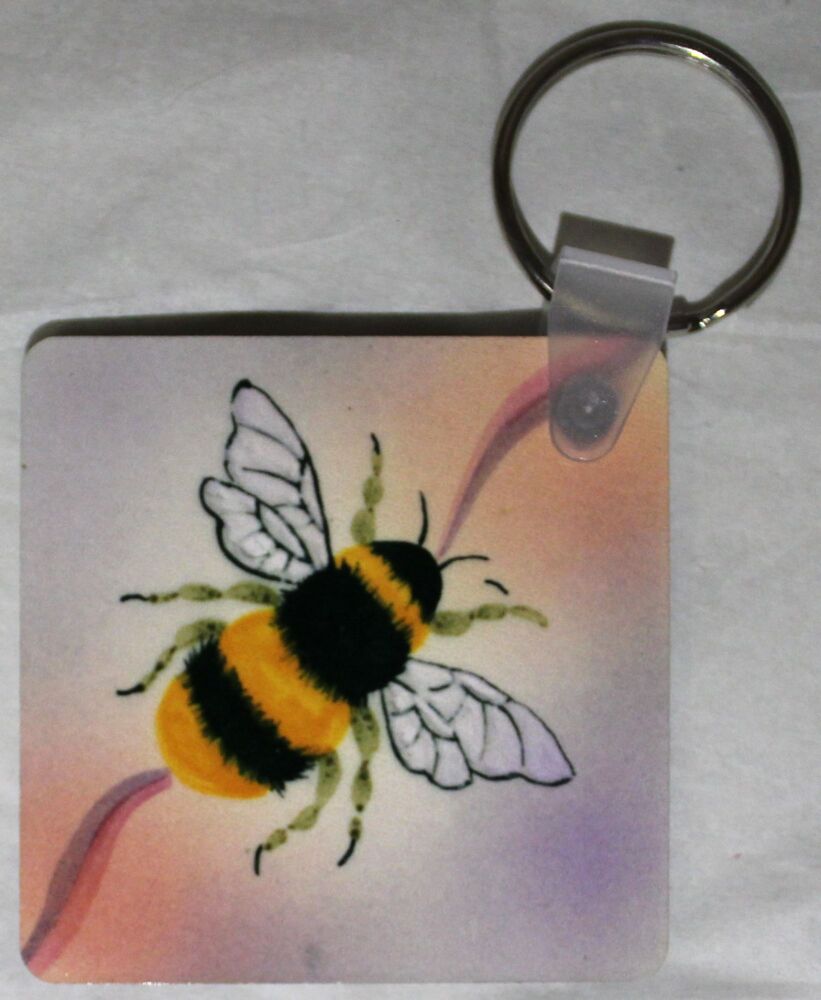 Keyring - Pink Bees