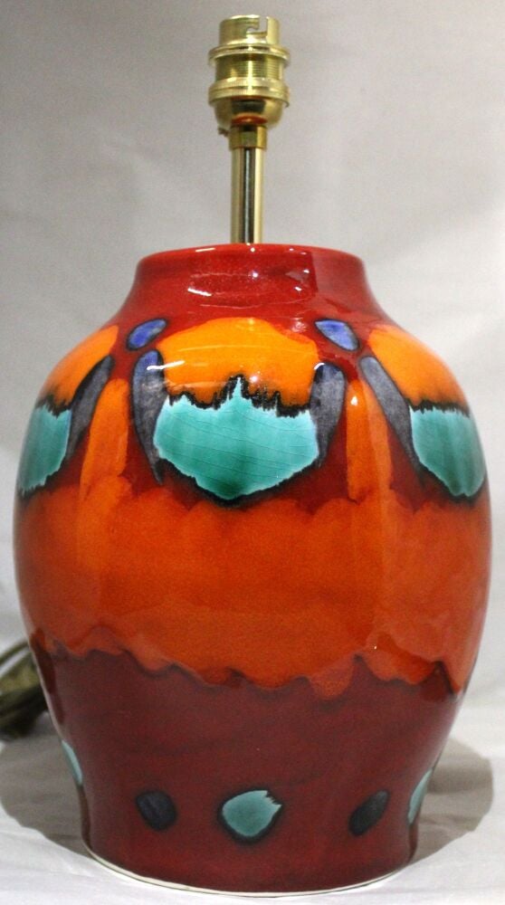 Poole pottery Volcano Lamp Base - Hand thrown and wired