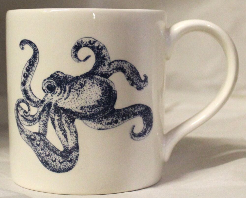 Royal Stafford Mug - Ocean Blue Octopus design