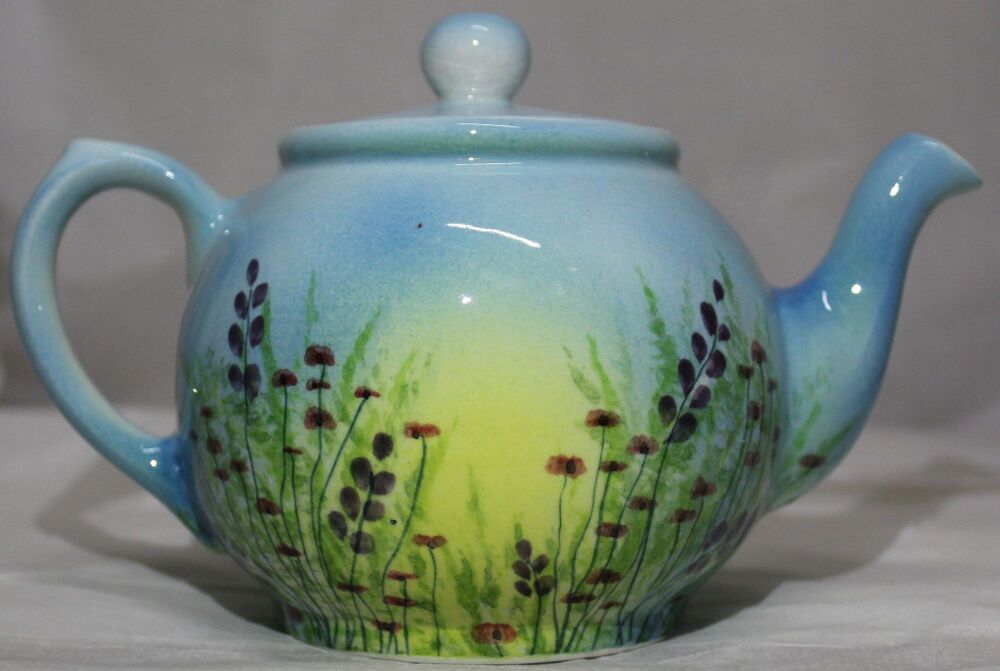 Small Tea Pot - Meadow Field Blue