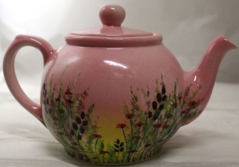 Small Tea Pot - Meadow Field Pink