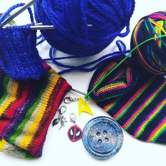 Yarn and stitch markers