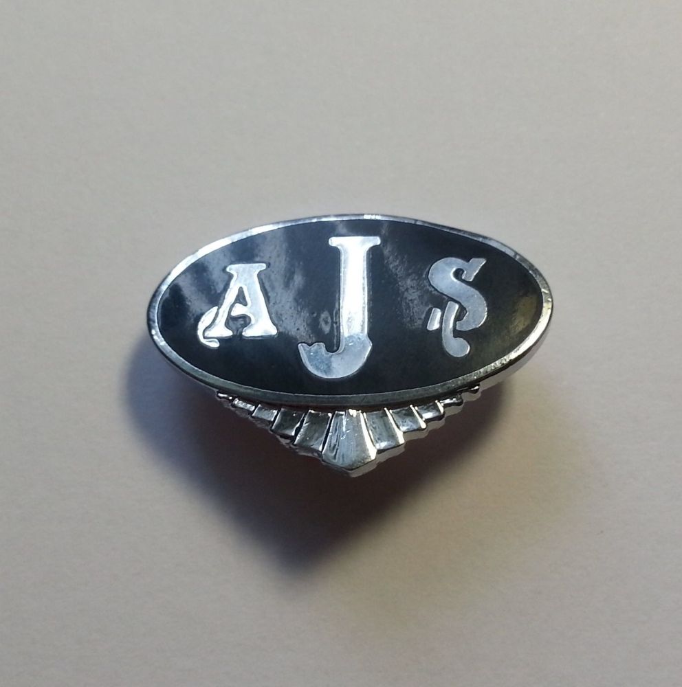 AJS enamel lapel pin badge