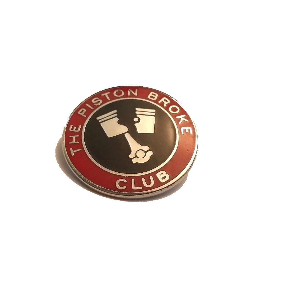 Piston Broke Club enamel lapel pin badge