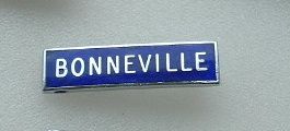 Bonneville enamel lapel pin badge