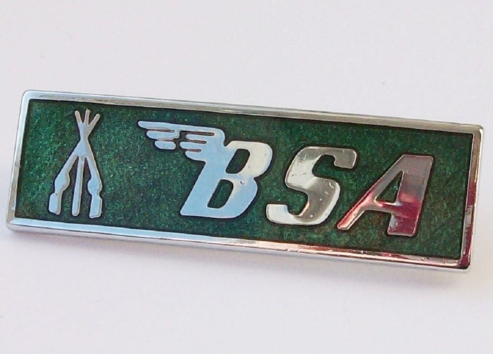 BSA enamel lapel pin badge