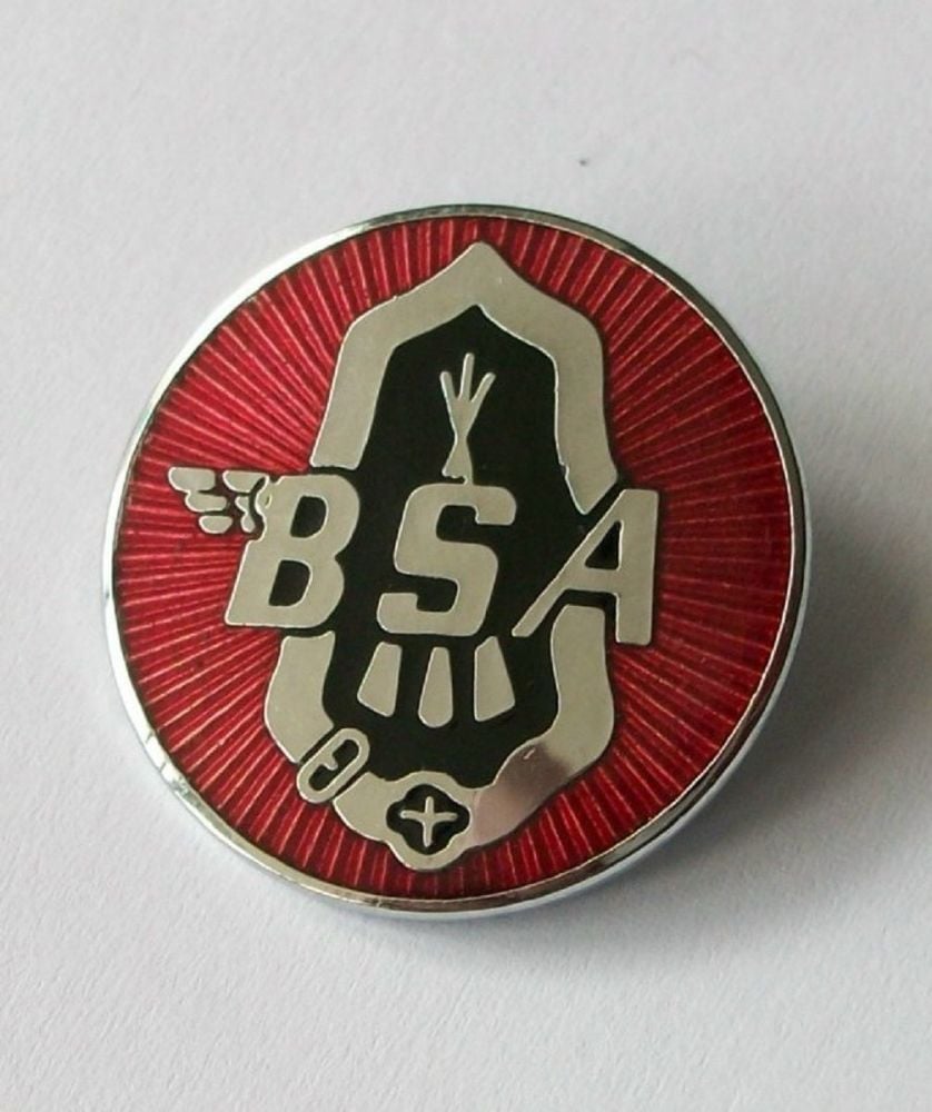 BSA enamel lapel pin badge