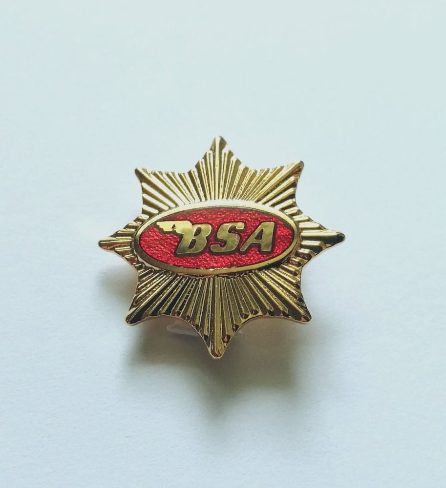 BSA enamel lapel pin badge