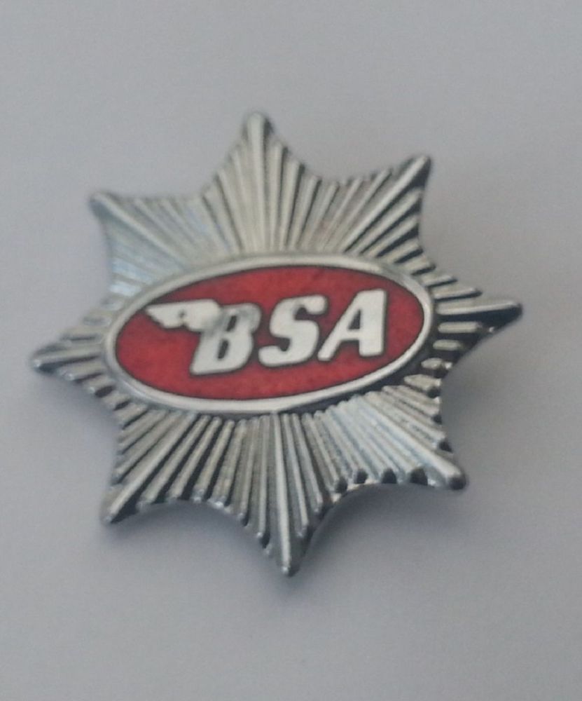 BSA enamel lapel pin badge