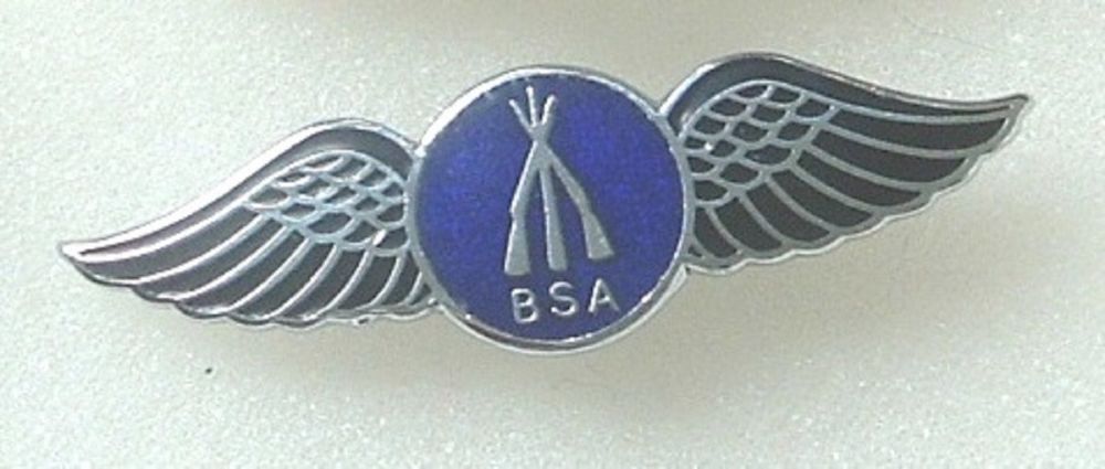 BSA enamel lapel pin badge