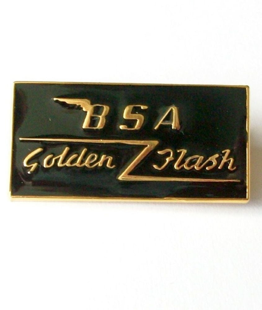 BSA Golden Flash enamel lapel pin badge