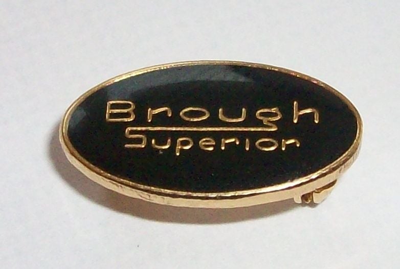 Brough Superior lapel pin badge