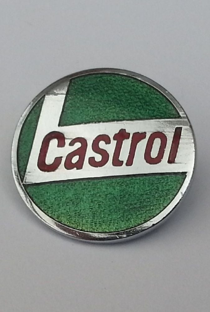 Castrol enamel lapel pin badge