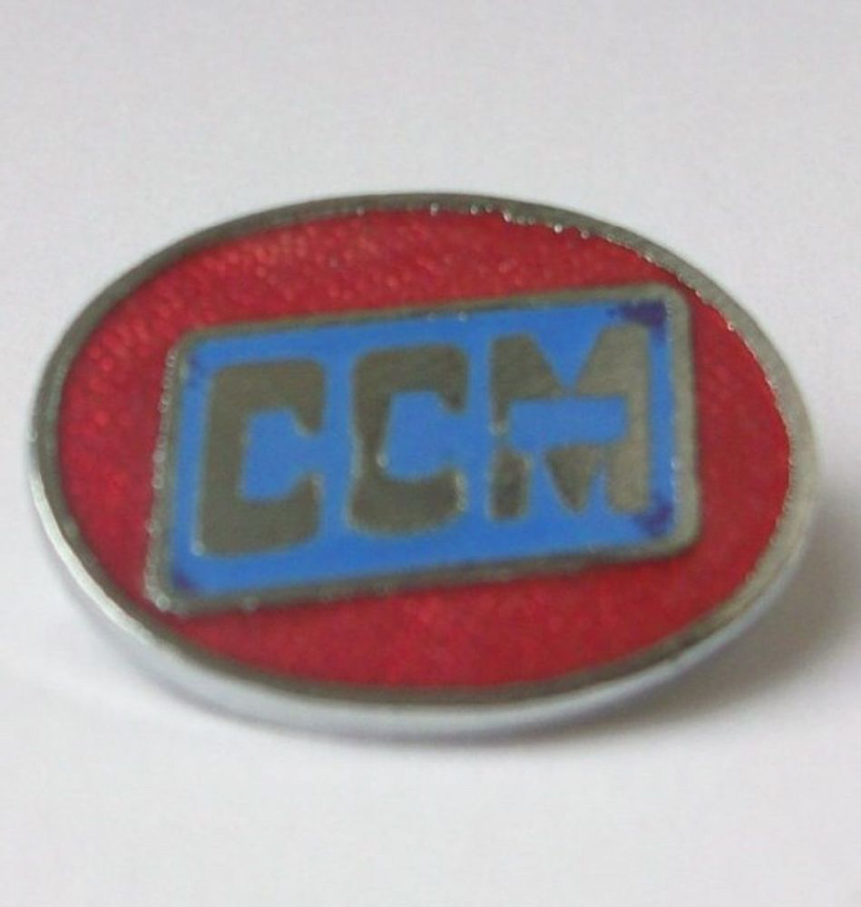 CCM enamel lapel pin badge