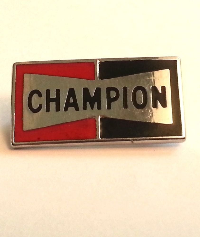 Champion enamel lapel pin badge