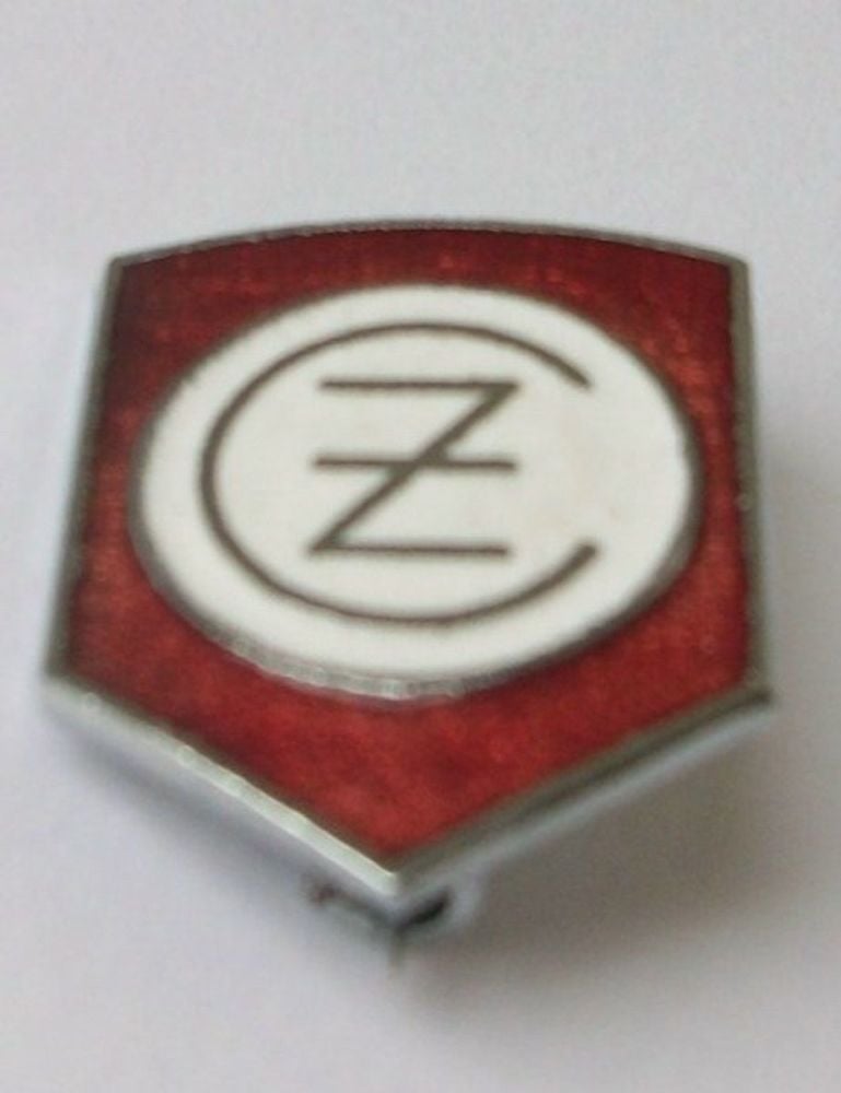 CZ enamel lapel pin badge